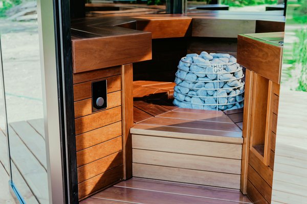 What are the key considerations for installing a sauna in a suburban home in Surrey?